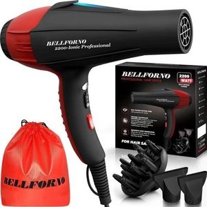 Professional Hair Dryer, 2200 Watt, Ceramic Tourmaline Ion Blow Dryer